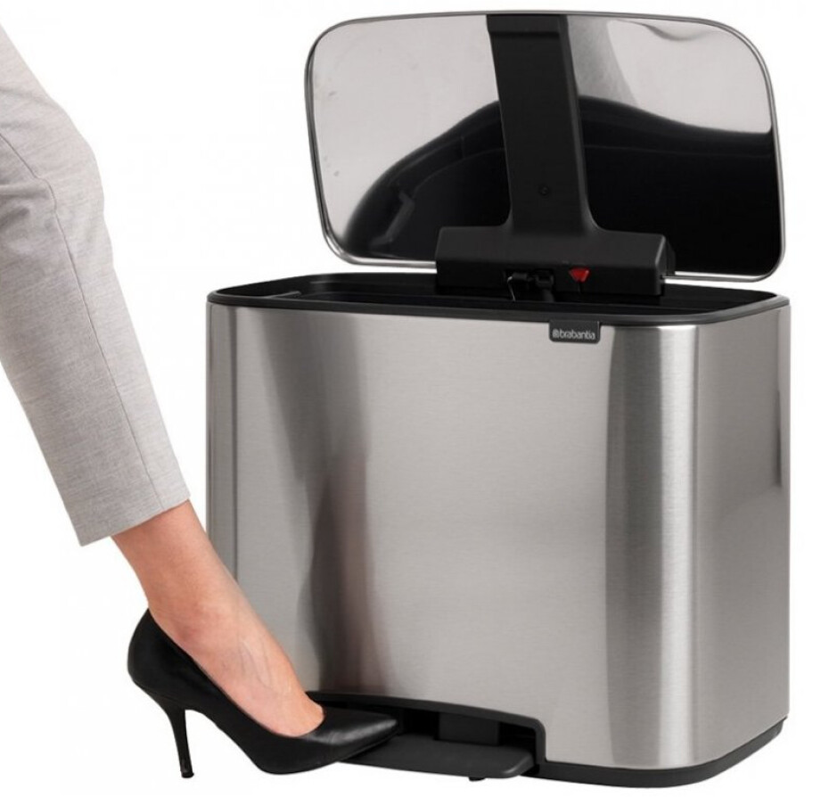 Pedálový odpadkový koš BO 36 l, matná ocelová, Brabantia - main (4)