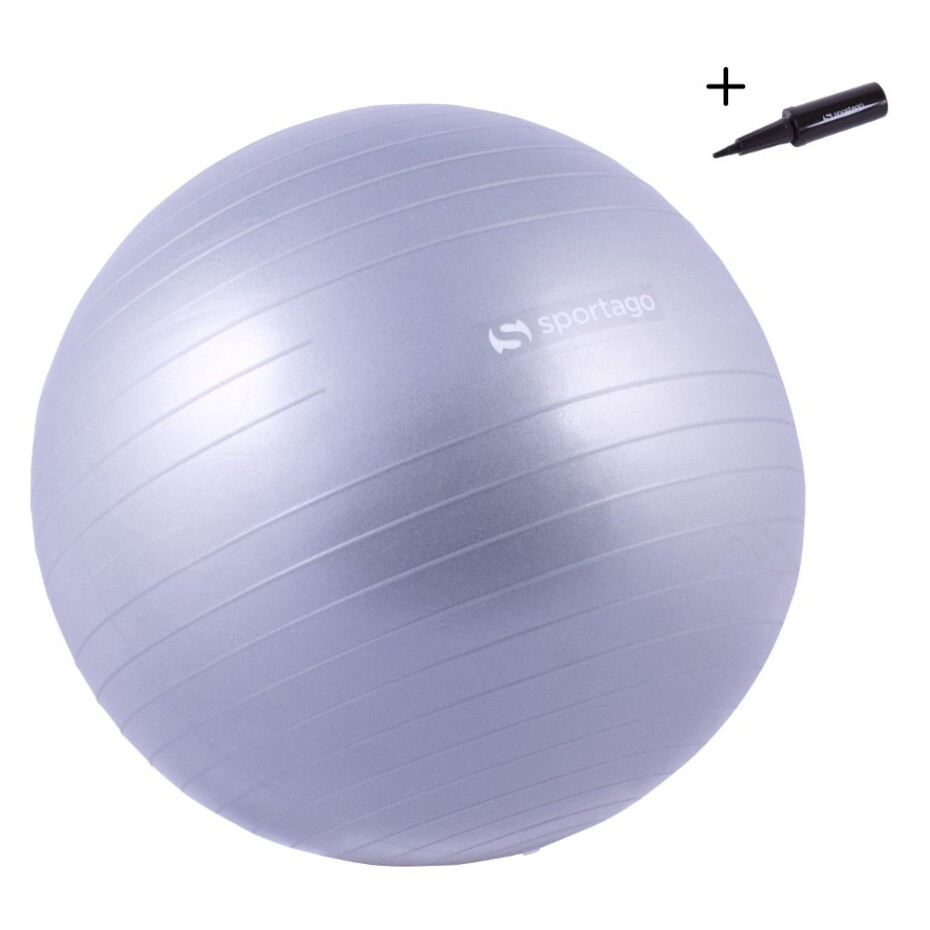 Gymnastický míč Sportago Anti-Burst 75 cm, včetně pumpičky - stříbrná - main (0)