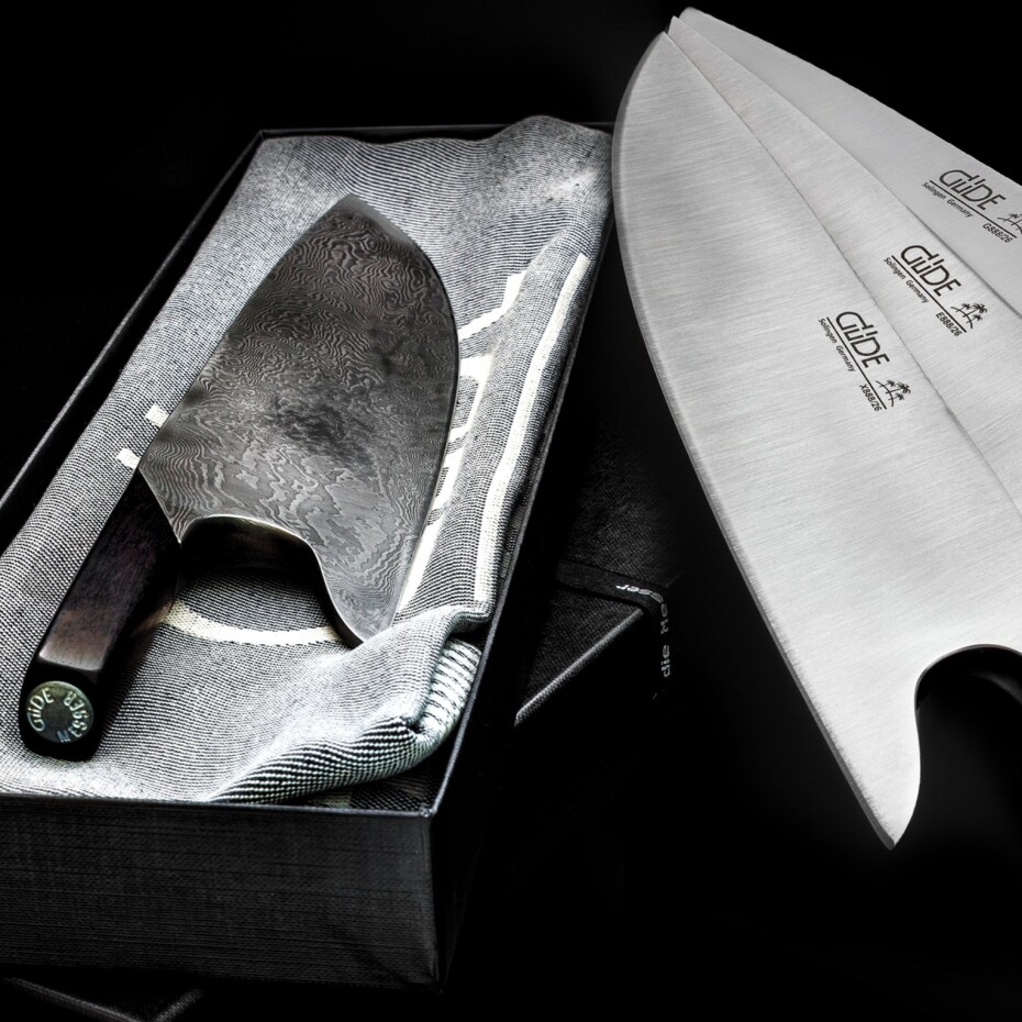 Güde Solingen Kuchařský nůž THE KNIFE GRENADILL DAMASCUS 26 cm, hnědá, Güde - main (6)