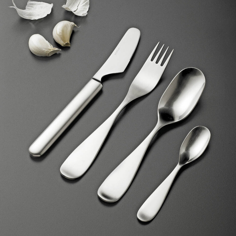 Čajová lžička UNA 12 cm, sada 6 ks, stříbrná, nerezová ocel, Stelton - main (2)