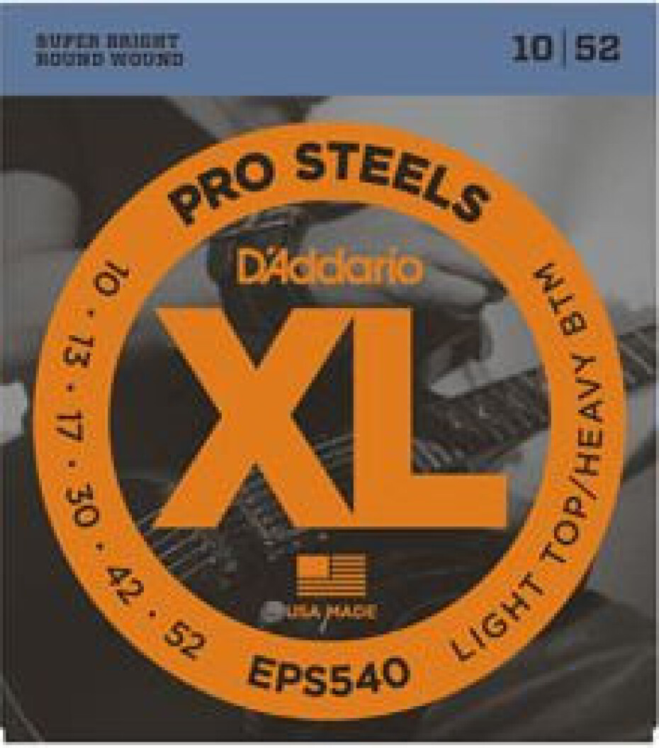 D'Addario EPS540 Pro Steels Light Top/Heavy Bottom - .010 - .052 - main (0)