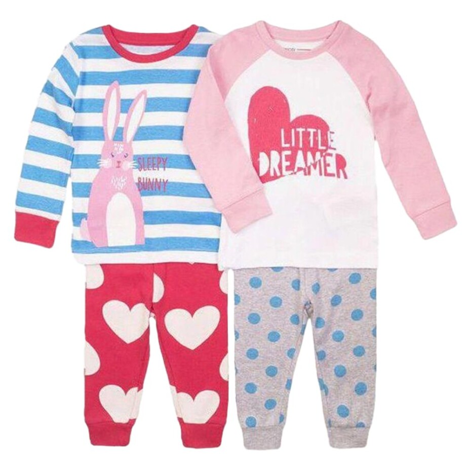 Pyžamo dívčí 2pack, Minoti, 2PJ 04, růžová - 74/80 | 9-12m - main (0)
