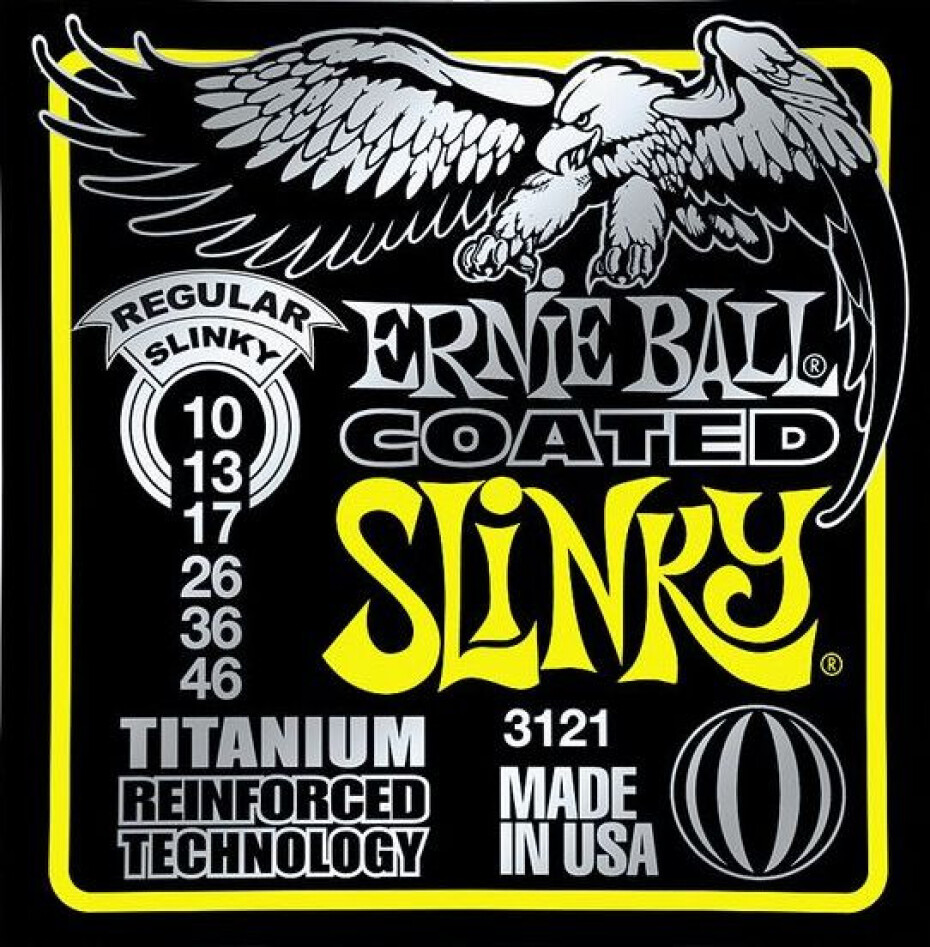 Ernie Ball P03121 Coated Titanium RPS Regular Slinky - .010 - .046 - main (0)