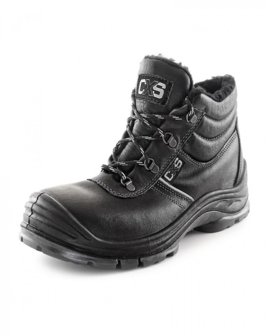 Obuv kotníková CXS SAFETY STEEL NICKEL, S3, zimní, černá - main (0)
