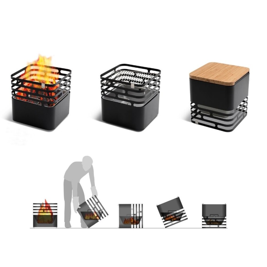 Ohniště CUBE, černá, Höfats - main (3)
