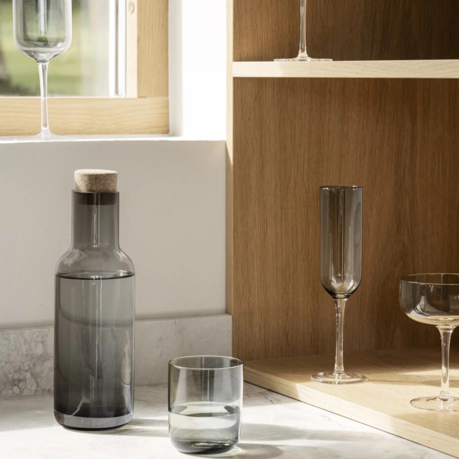 Sklenice na vodu FUUMI 340 ml, sada 4 ks, kouřová, sklo, Blomus - main (1)