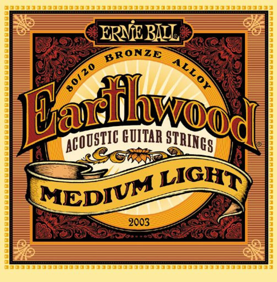 Ernie Ball P02003 Earthwood 80/20 Bronze Medium Light - .012 - .054 - main (0)