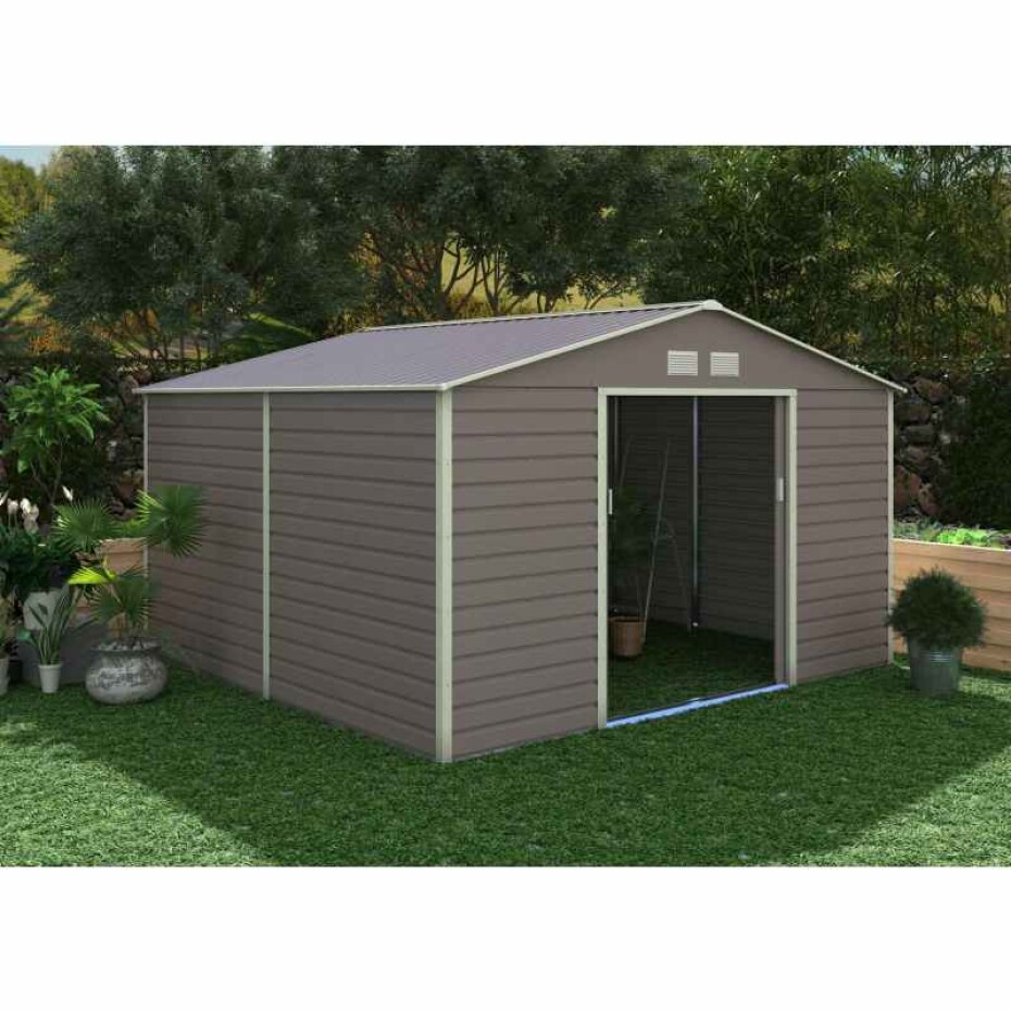 G21 Zahradní domek G21 GAH 1085 - 340 x 319 cm, šedý G21-63900571 - main (1)