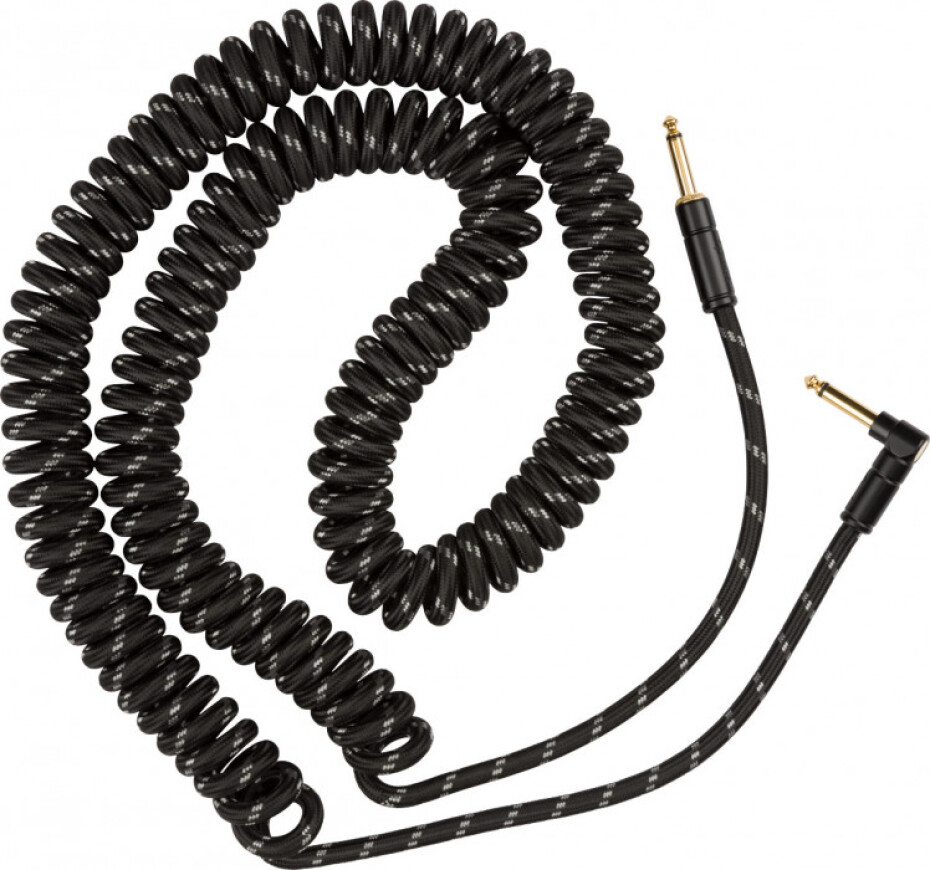 Fender Deluxe Coil Cable 30" Black Tweed - main (0)