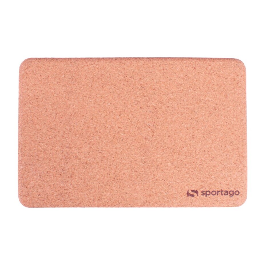 Sportago Yoga Cork Block - main (1)
