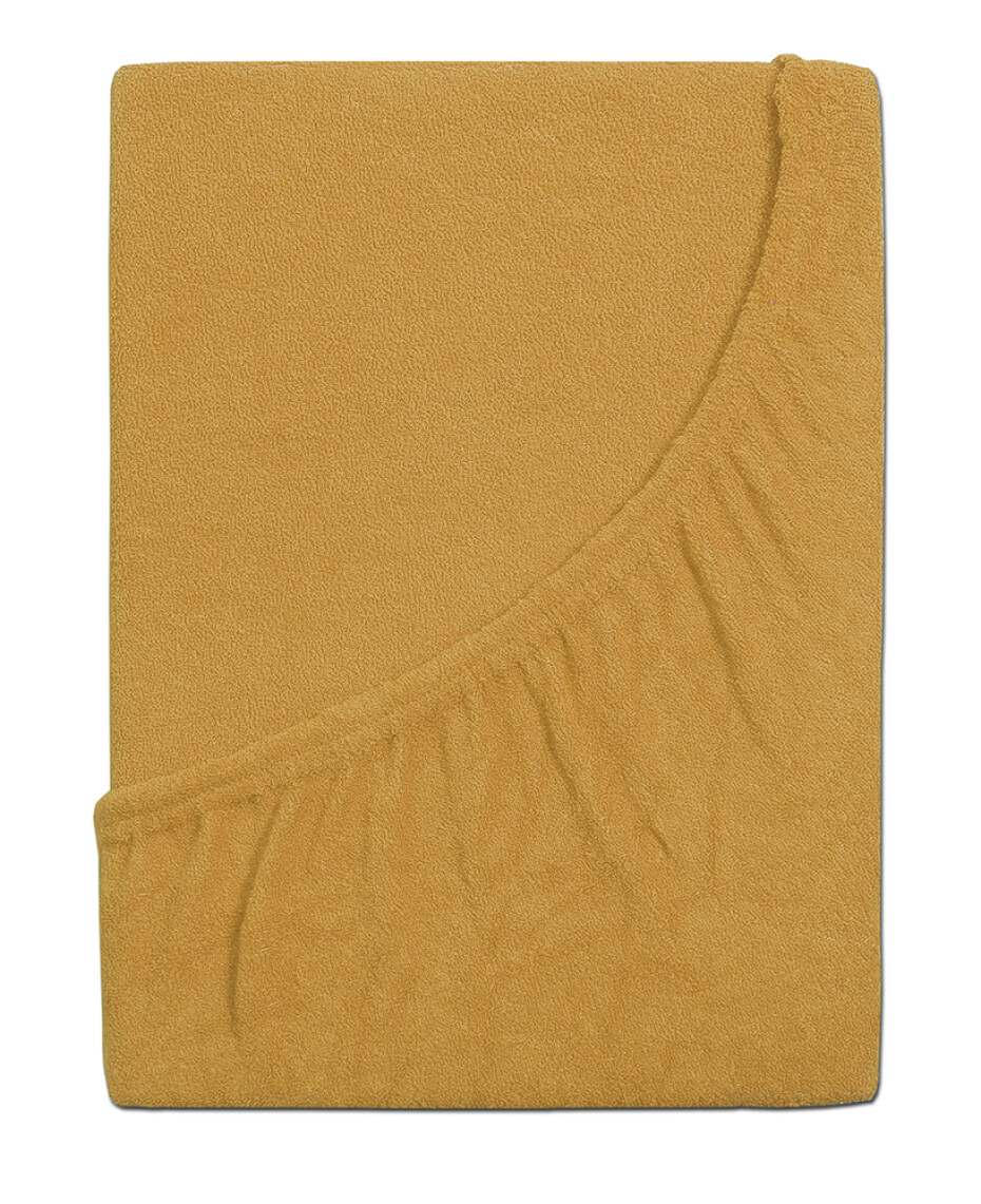 B.E.S. - Petrovice, s.r.o. Prostěradlo Froté IDEAL - Hořčicová Rozměr: 180 x 200 - main (1)