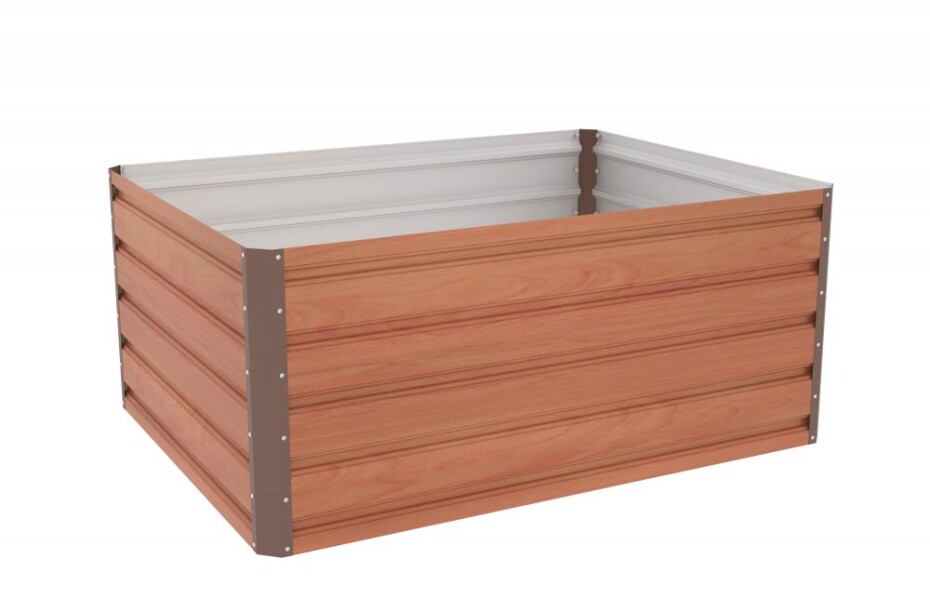 G21 Vyvýšený záhon G21 Daisy 120 x 90 x 52 cm, plechový, hnědý G21-63900233 - main (1)