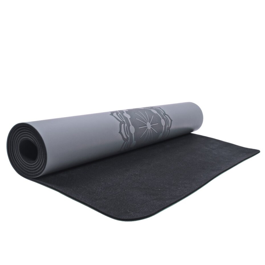 Gumová jóga podložka Sportago Indira 183x66 cm - šedá - 4 mm - main (3)