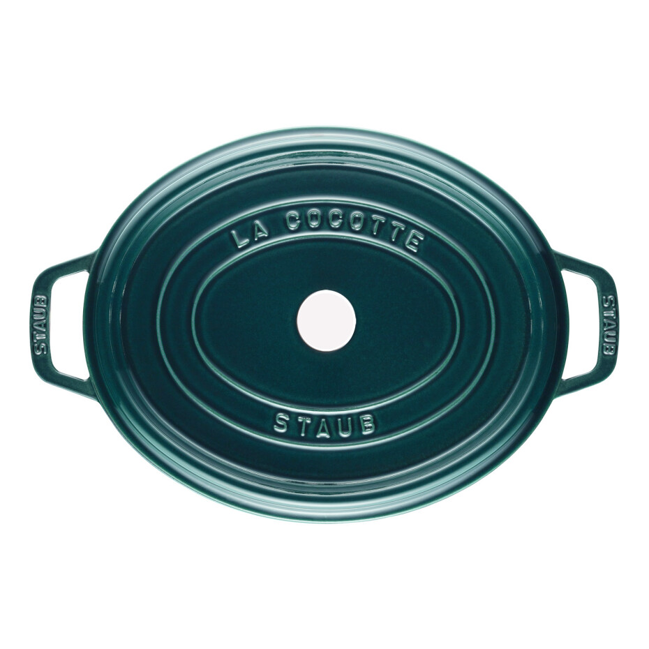 Hrnec 31 cm, ovál, mořská modř, Staub - main (1)