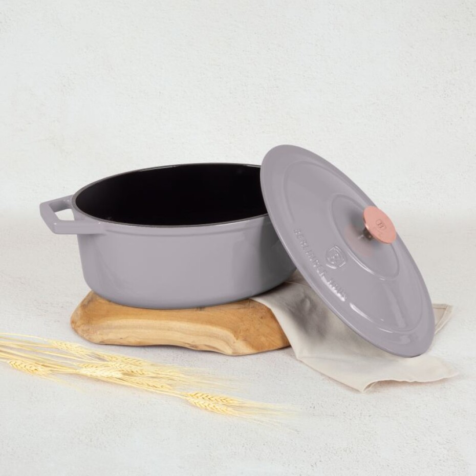 BERLINGERHAUS Pekáč litinový s poklicí 30 cm Taupe Collection BH-6541 - main (4)