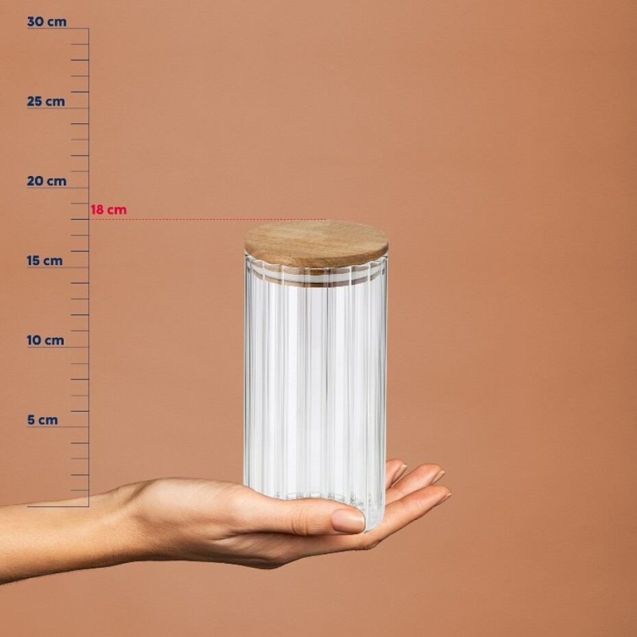 KELA Zásobní dóza Dorothea sklo transparentní 18,0cm 9,0cm 0,9l KL-15283 - main (2)