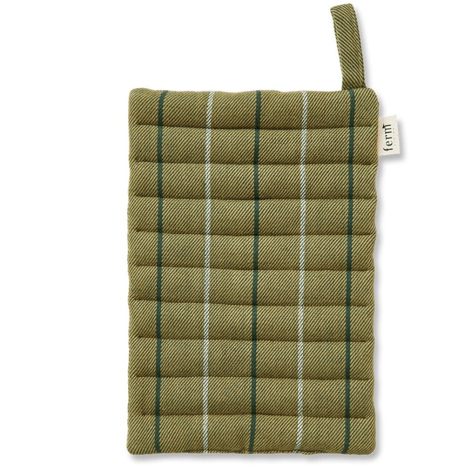 Chňapky na hrnec ITO 24 cm, sada 2 ks, zelená, bavlna, ferm LIVING - main (2)