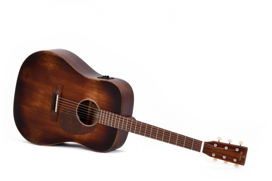 Sigma Guitars DM-15E-AGED - Natural Distressed Satin - main (0)