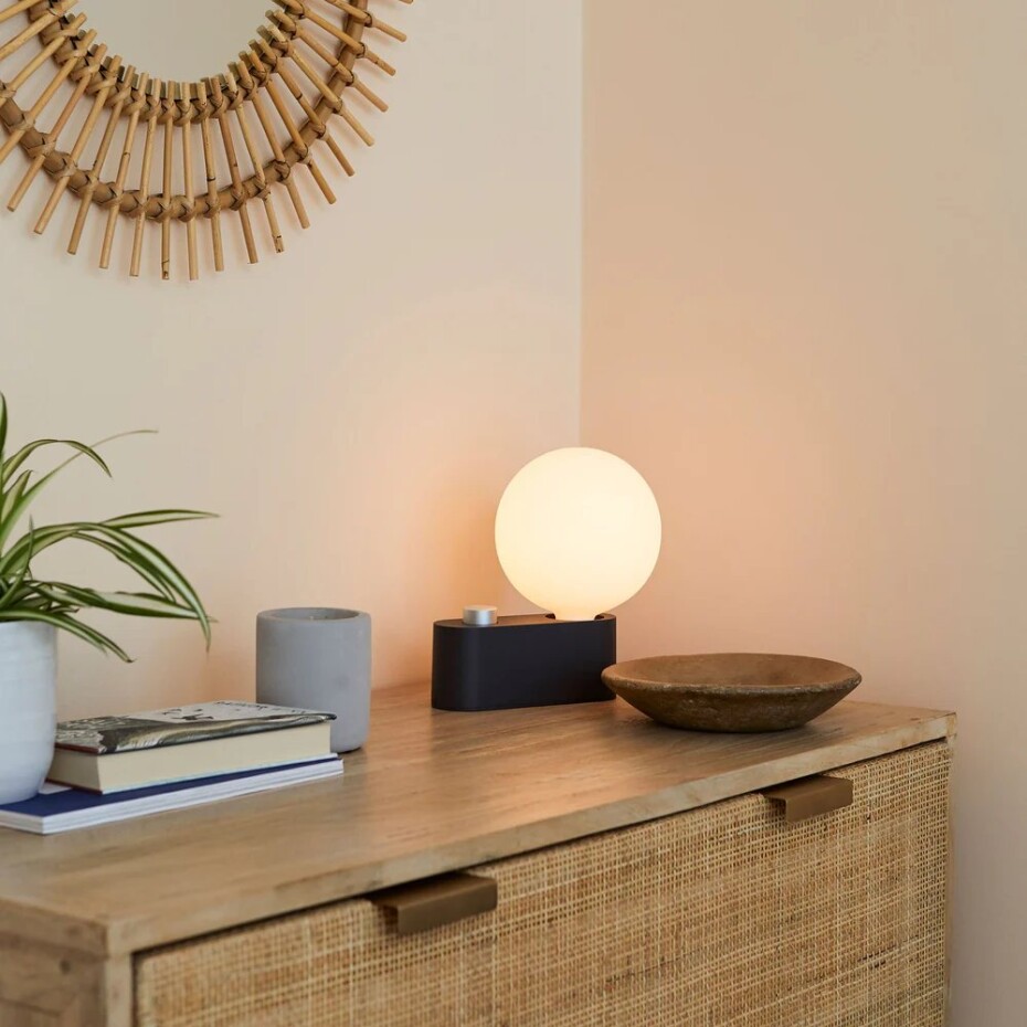 Noční stolní lampa ALUMINA 24 cm, šedá, hliník, Tala - main (1)