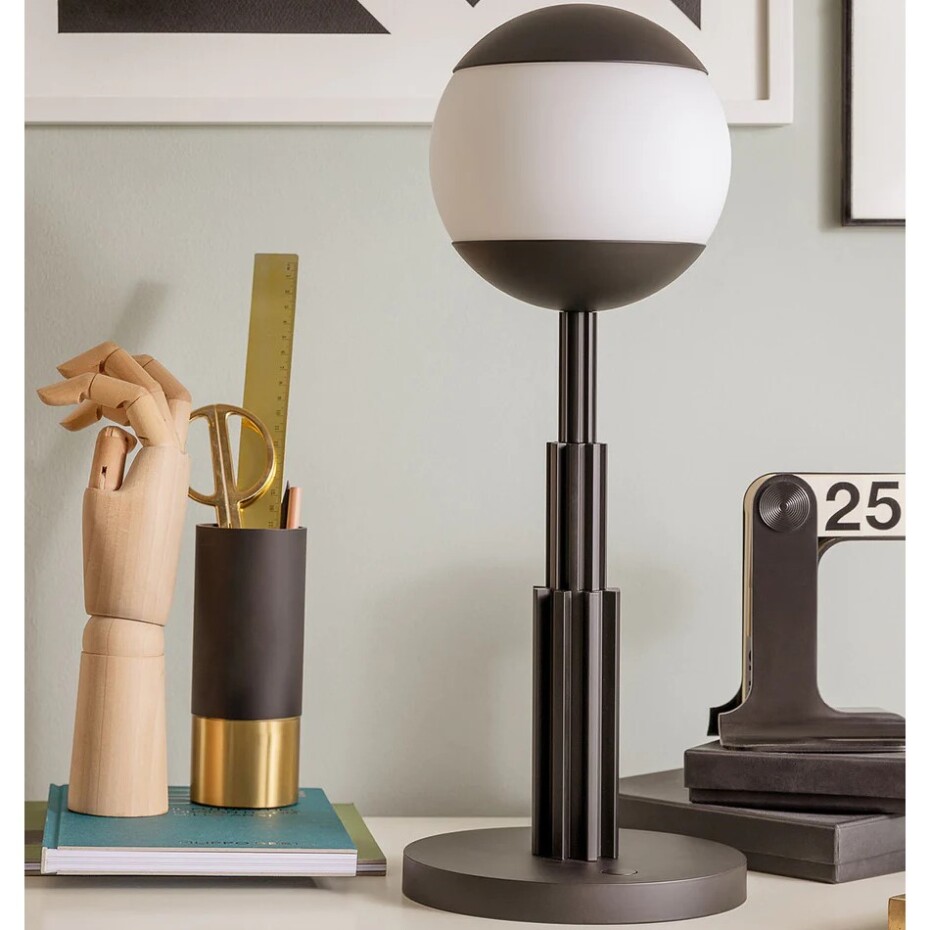 Stolní lampa AR04 47 cm, LED, šedá, Alessi - main (1)