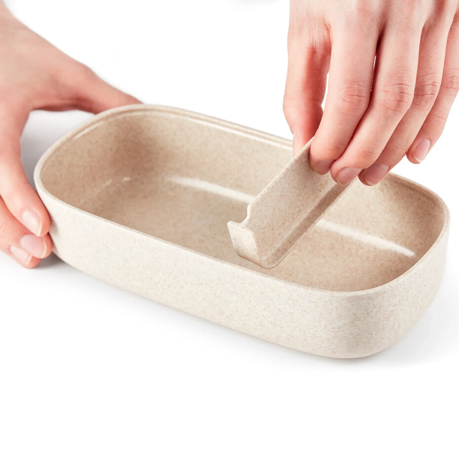 Obědový box LUNCHBOX TO GO ORGANIC, krémová, Lékué - main (4)