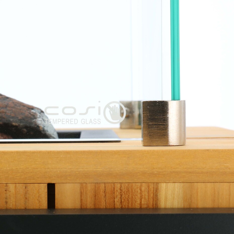 Oddělovací ohniště Cosiloft divider černý rám / teak COSI - main (7)