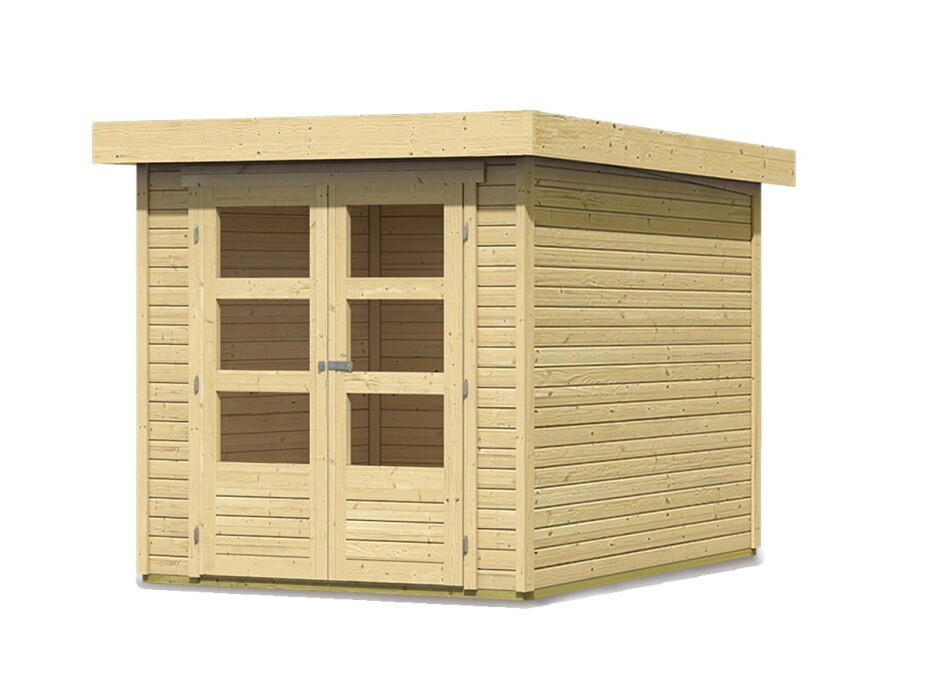 Dřevěný domek KARIBU ASKOLA 2 (73059) natur LG1756 - main (0)
