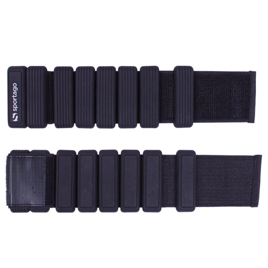 Sportago Fity Groove silikonové závaží na kotníky 2x0,5 kg, černé - main (2)