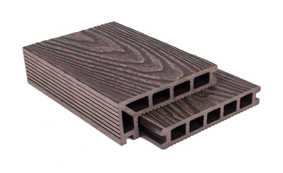 G21 Terasové prkno G21 zakončovací, 2,5 x 14,8 x 400 cm, Dark Wood, WPC G21-6391042 - main (5)