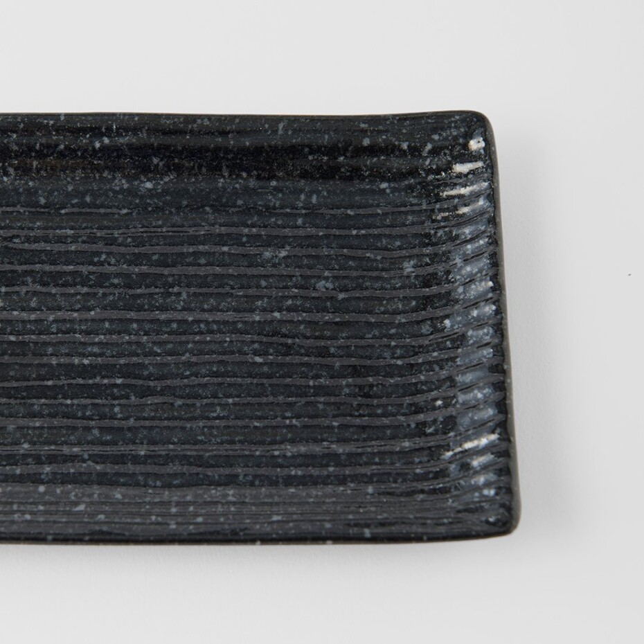 Servírovací talíř CONTOUR 33 x 10,5 cm, černá, keramika, MIJ - main (3)