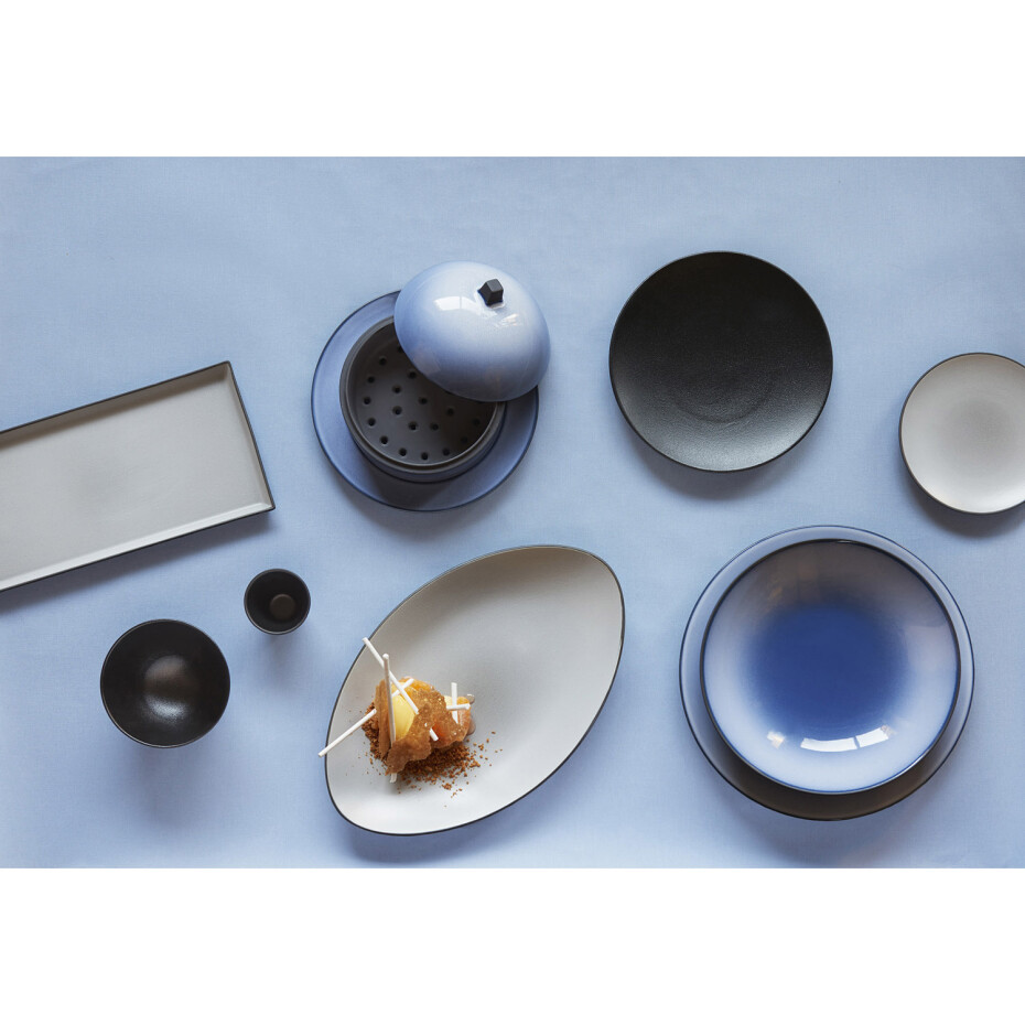 Jídelní miska EQUINOXE 6 cm, matná černá, porcelán, Revol - main (1)
