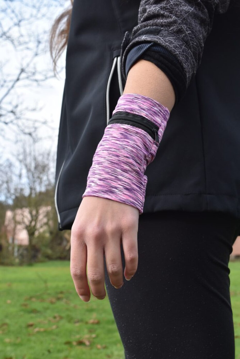 Sportago Armband na běh - fialová - main (4)