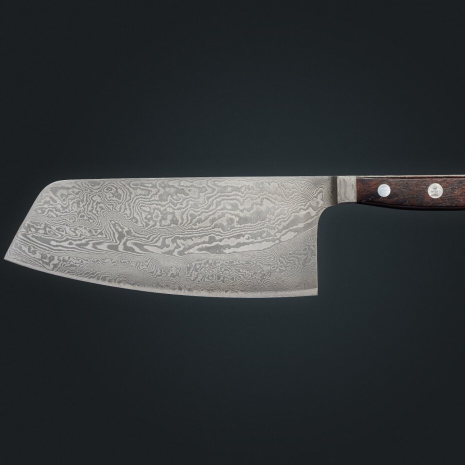 Japonský nůž CHAI DAO DAMASCUS 16 cm, hnědá, Güde Solingen - main (3)