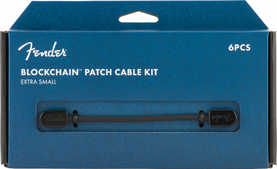 Fender Blockchain Patch Cable Kit, Black, Extra Small - main (0)