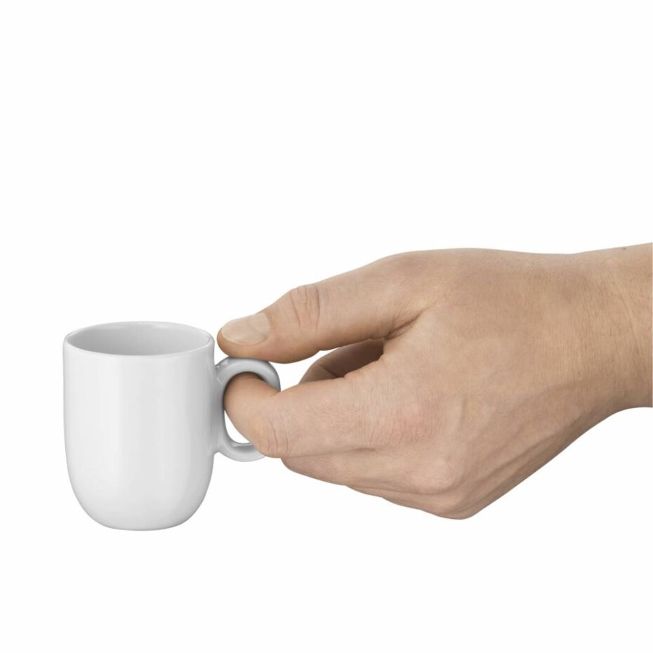 Šálek na espresso BARISTA, sada 2 ks, s podšálky, bílá, WMF - main (3)
