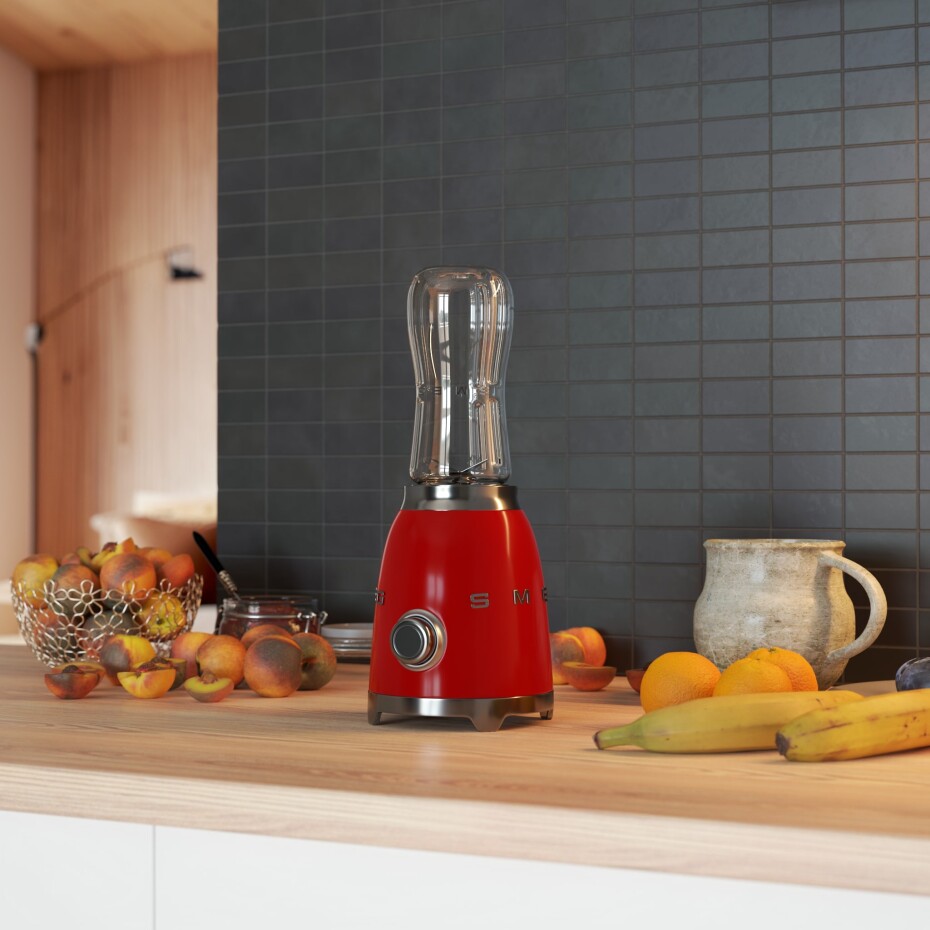 Smoothie mixér PBF01RDEU, červená, SMEG - main (2)