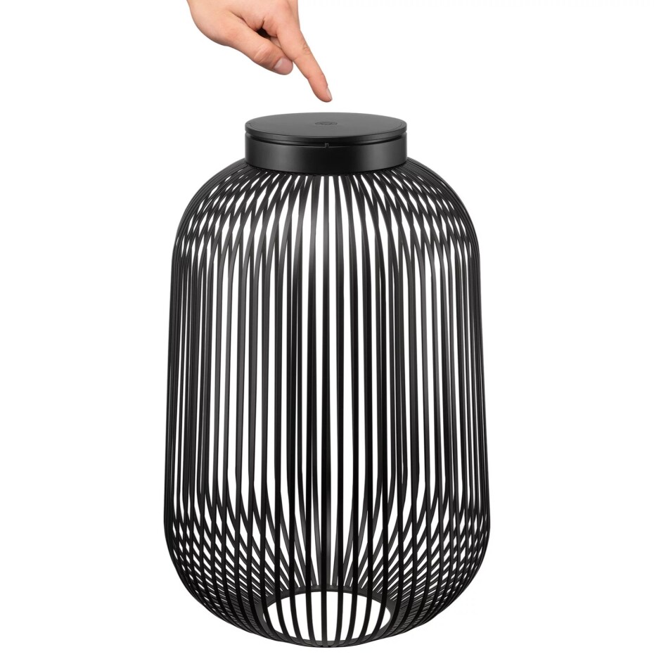 Přenosná stolní lampa LITO M 49 cm, LED, černá, ocel, Blomus - main (4)