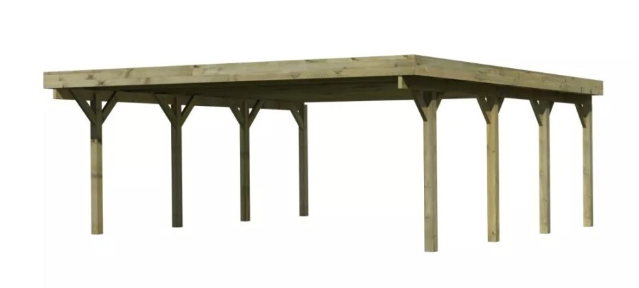 Carport KARIBU CLASSIC 2A 61960 LG3310 - main (1)