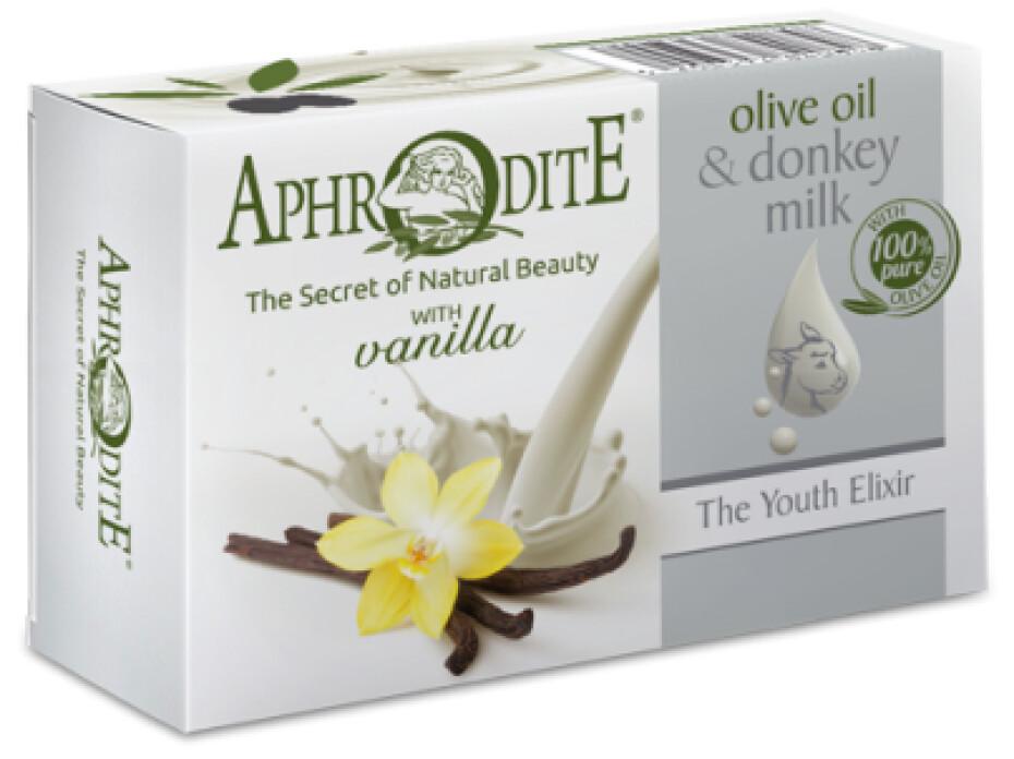 Přírodní mýdlo olivový olej & oslí mléko & vanilka Aphrodite 85g - main (0)