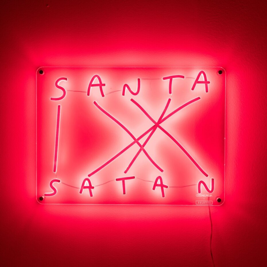 Nástěnné dekorační světlo SANTA-SATAN 52 cm, LED, Seletti - main (1)