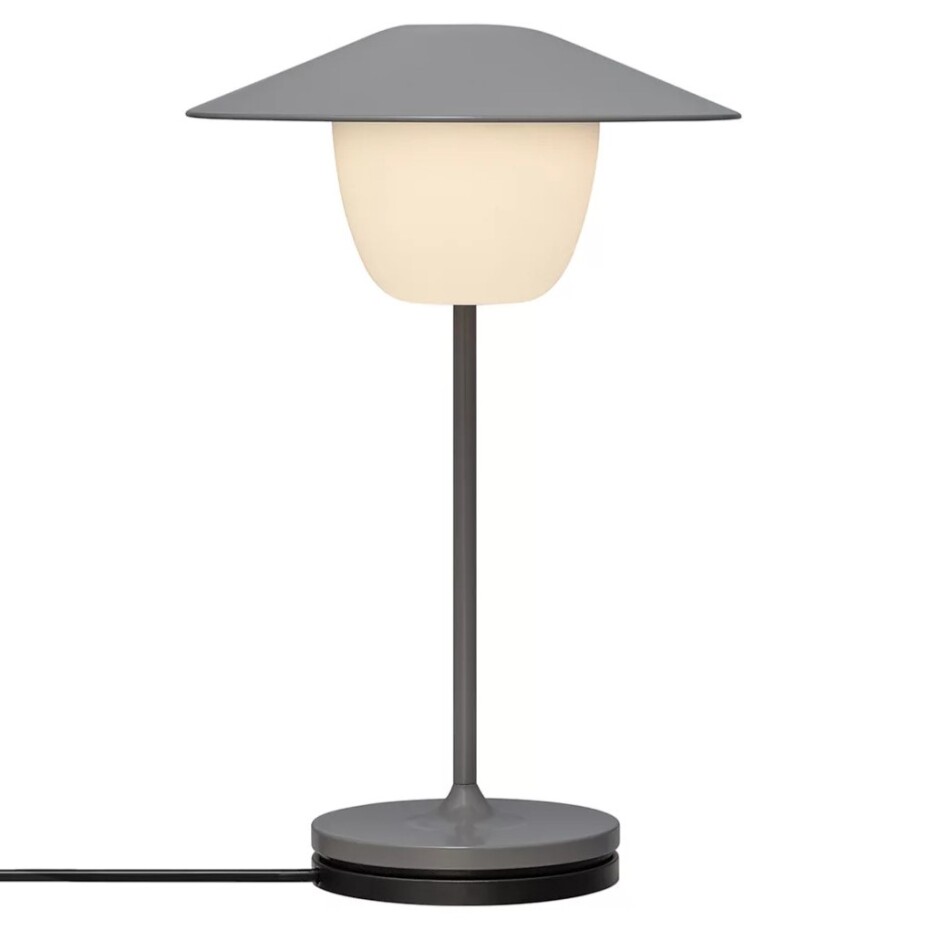 Přenosná stolní lampa ANI MINI 21 cm, LED, teplá šedá, hliník, Blomus - main (7)