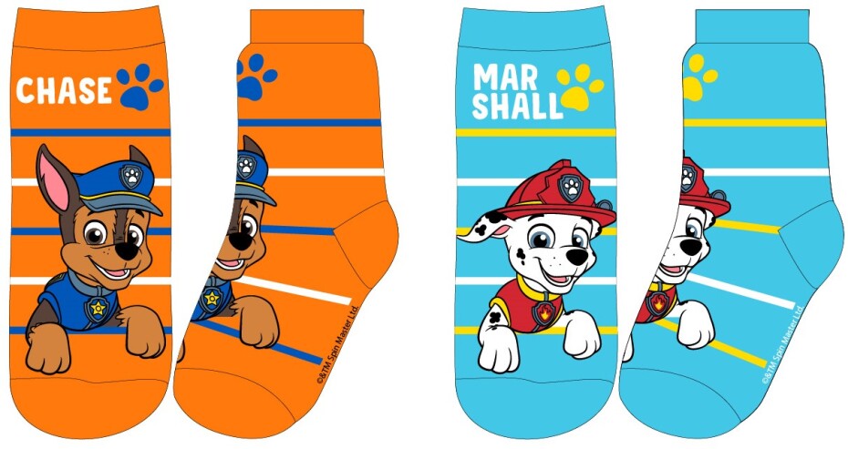 Paw Patrol - Tlapková patrola -Licence Chlapecké ponožky - Paw Patrol 52341748, tyrkysová/ oranžová Barva: Mix barev, Velikost: 23-26 - main (0)