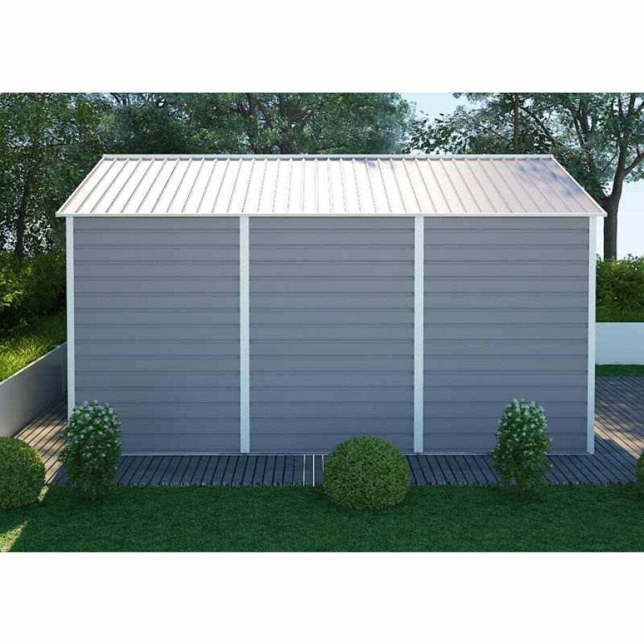G21 Zahradní domek G21 GAH 1300 - 340 x 383 cm, šedý G21-63900581 - main (6)