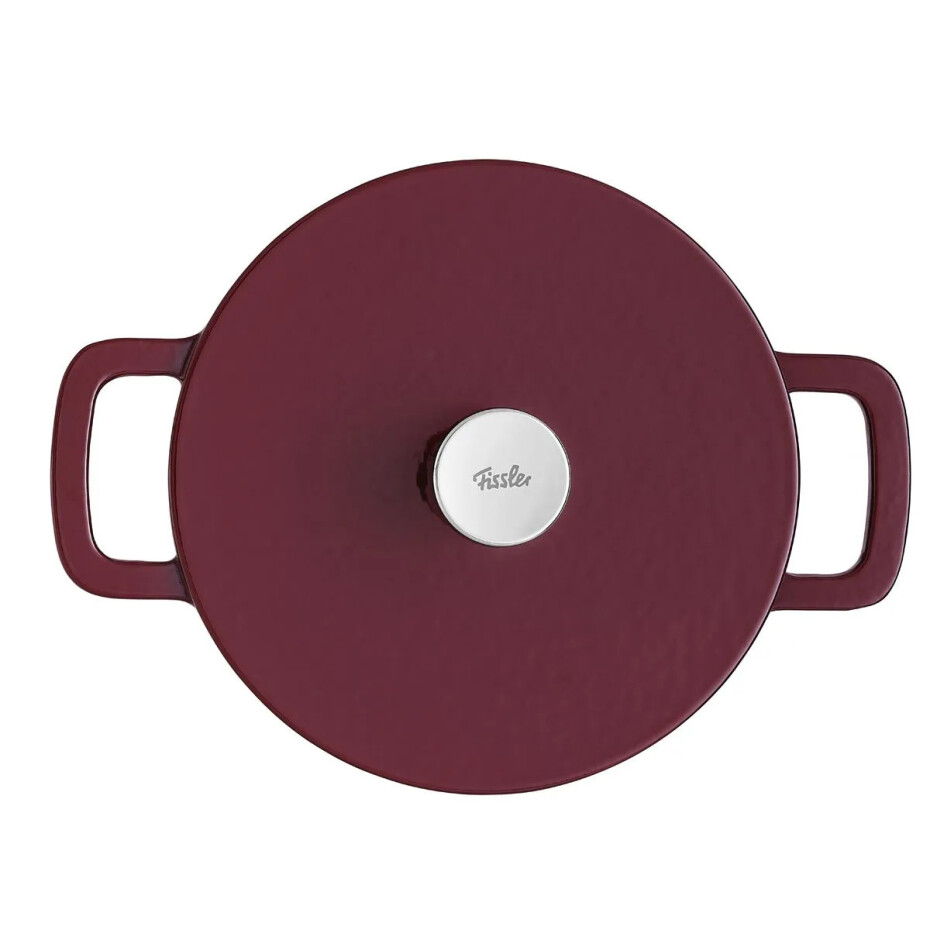 Zapékací mísa MOMENTS 24 cm, vínově červená, litina, Fissler - main (6)