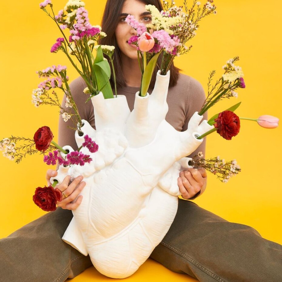 Váza LOVE IN BLOOM 60 cm, nástěnná, bílá, Seletti - main (1)