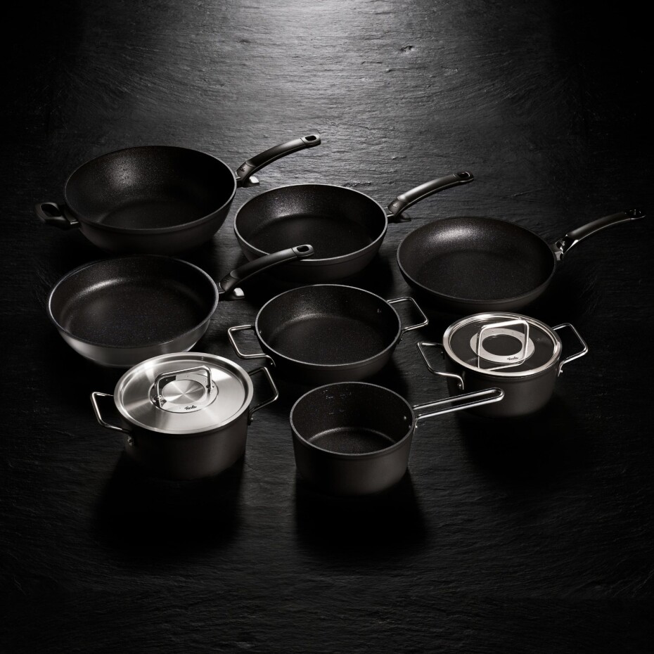 Vysoký kastrol ADAMANT 18 cm, černá, hliník, Fissler - main (1)