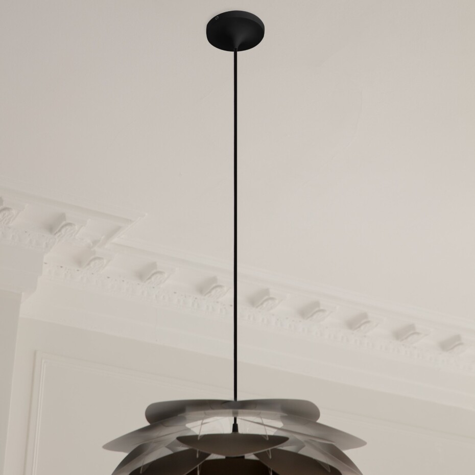 Závěsná lampa CORD PRO 8 cm, černá, hliník, Umage - main (1)