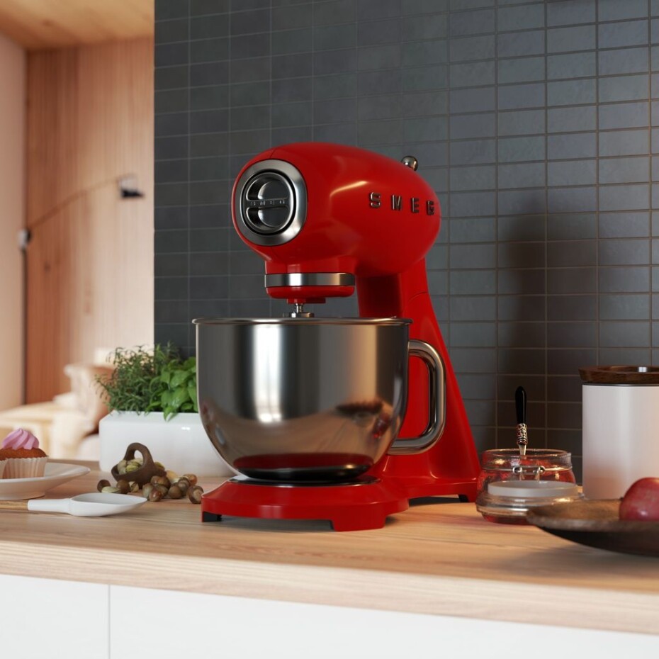 Kuchyňský robot SMF03RDEU, červená, SMEG - main (2)