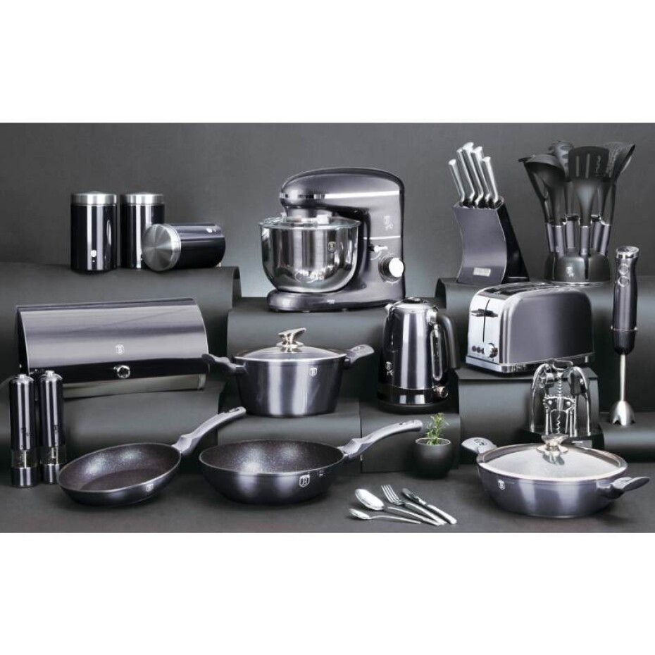 BERLINGERHAUS Sada nádobí s mramorovým povrchem 18 ks Carbon PRO Line BH-6887 - main (1)