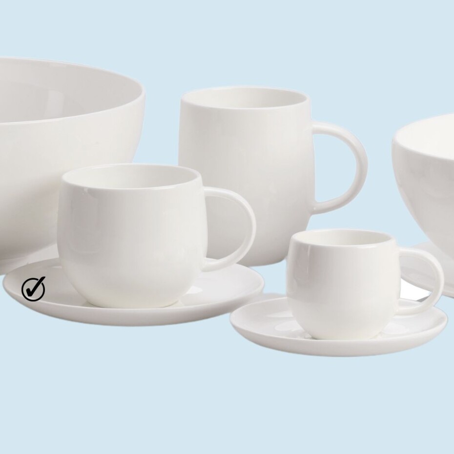 Podšálek ALL-TIME 15 cm, pro šálek na čaj, bílá, Alessi - main (1)